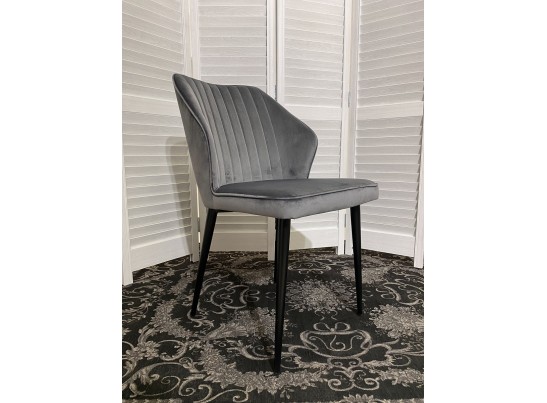 Стул SEATTLE-V СЕРЫЙ #27, велюр / черный каркас в Ростове-на-Дону