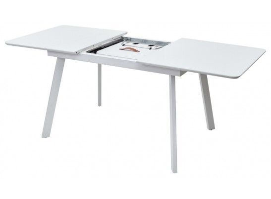 Стол АРУБА 140 Белый, стекло / белый каркас в Ростове-на-Дону