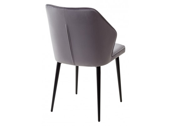 Стул SEATTLE-V СЕРЫЙ #27, велюр / черный каркас в Ростове-на-Дону