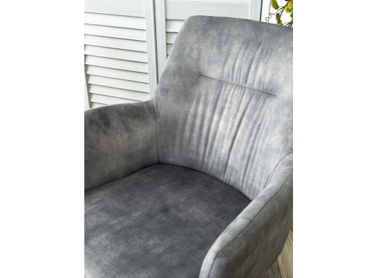 Стул DANTE 360 град. поворот. VT5001-7 античный светло-серый, велюр без "пальчиковый"/черный, DISAUR в Ростове-на-Дону