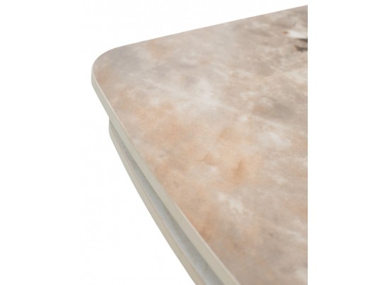 Стол ALATRI 120 GLOSS LUXURY PANDORA SOLID CERAMIC / шампань, ®DISAUR в Ростове-на-Дону