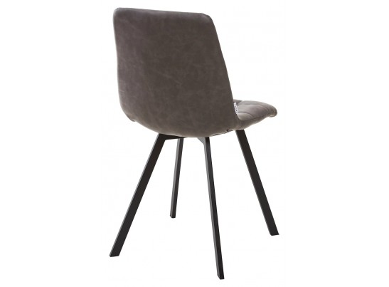 Стул CHILLI SQUARE RU-07 серая сталь, PU / черный каркас в Ростове-на-Дону