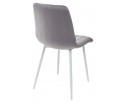 Стул DUBLIN G062-40 серый, велюр / белый каркас в Ростове-на-Дону