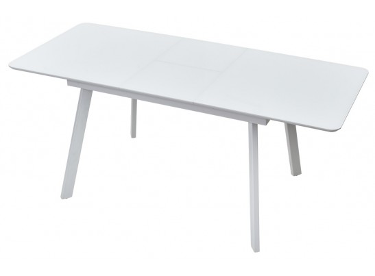 Стол АРУБА 140 Белый, стекло / белый каркас в Ростове-на-Дону