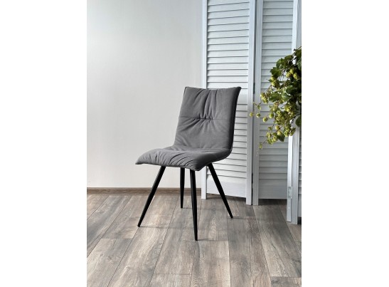 Стул CIRA VT7002-29 Серый, без "пальчиковый" велюр/ черный каркас в Ростове-на-Дону