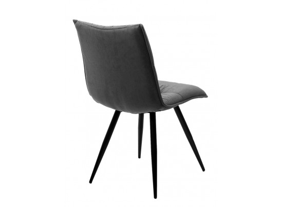 Стул CIRA VT7002-29 Серый, без "пальчиковый" велюр/ черный каркас в Ростове-на-Дону