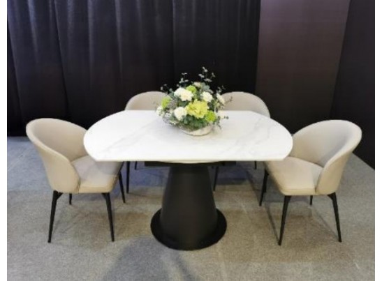 Стол TERAMO 135 GLOSS GRAND JADE SOLID CERAMIC, керамика, поворотн.механизм / Черный каркас, ®DISAUR в Ростове-на-Дону Стол TERAMO 135 GLOSS GRAND JADE SOLID CERAMIC, керамика, поворотн.механизм / Черный каркас, ®DISAUR в Ростове-на-Дону