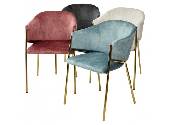 Стул DILL PK6015-16 (VBP216) античный зеленый, велюр/ золотой каркас, в Ростове-на-Дону