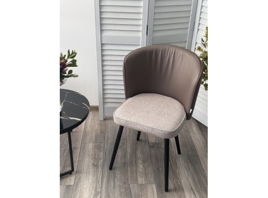 Стул МОНЕ ROVENA BISCUT ткань / ORAKUL 290 экокожа / Черный каркас M-City в Ростове-на-Дону