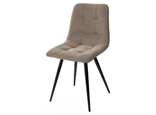 Стул CHILLI-Q латте #25, велюр / черный каркас, 4 шт/ 1 к, в Ростове-на-Дону
