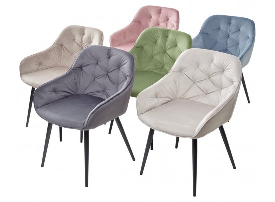 Стул BREEZE G108-10 светлый кварц/ черный каркас, велюр в Ростове-на-Дону