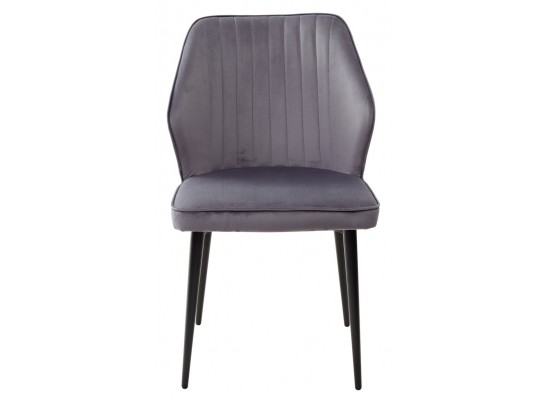 Стул SEATTLE-V СЕРЫЙ #27, велюр / черный каркас в Ростове-на-Дону