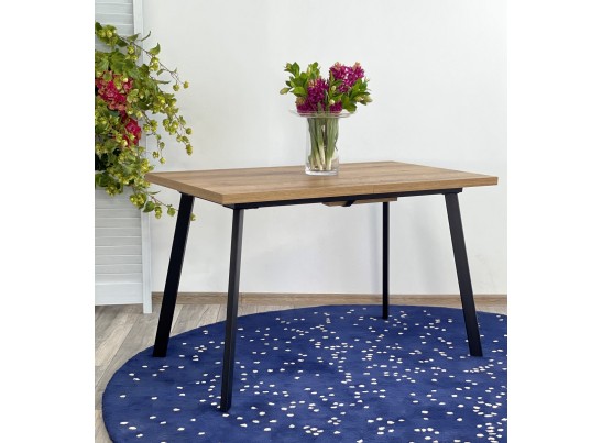 Стол ФИН 120 Дуб Шерман коньяк/ черный каркас в Ростове-на-Дону