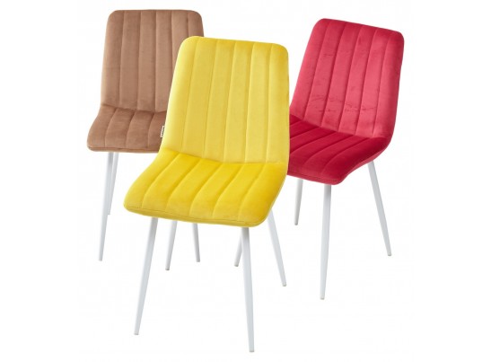 Стул DUBLIN G108-22 золотая осина, велюр / белый каркас в Ростове-на-Дону