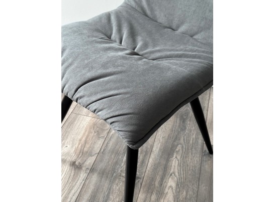 Стул CIRA VT7002-29 Серый, без "пальчиковый" велюр/ черный каркас в Ростове-на-Дону