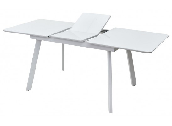 Стол АРУБА 140 Белый, стекло / белый каркас в Ростове-на-Дону