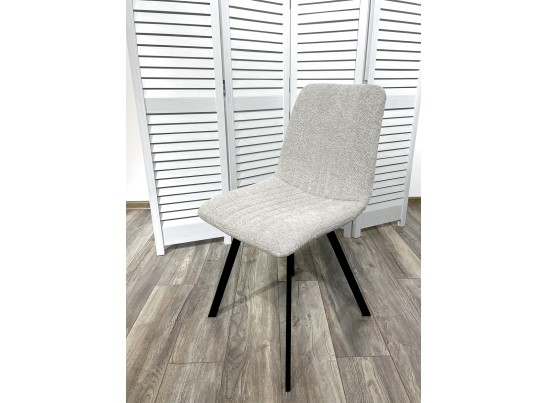 Стул ELVIS WZ2042-19 галечный серый фактурный велюр/ черный каркас в Ростове-на-Дону