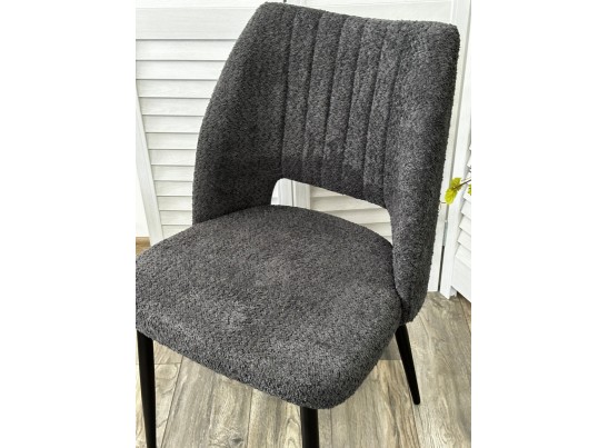 Стул LONDON UF998-16 темно-серый, букле / черный каркас / Товарный знак DISAUR в Ростове-на-Дону