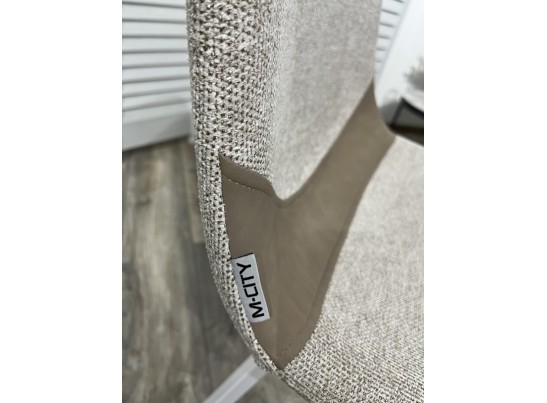 Стул ELLEN WZ2042-02 светло-бежевый фактурный велюр / RU-09 серо-бежевый / белый каркас в Ростове-на-Дону