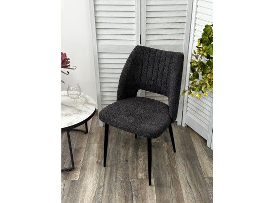 Стул LONDON UF998-16 темно-серый, букле / черный каркас / Товарный знак DISAUR в Ростове-на-Дону