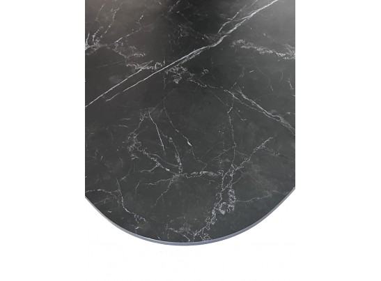 Стол AVOLA 180 MATT BLACK MARBLE SOLID CERAMIC / BLACK в Ростове-на-Дону