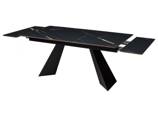 Стол Купер 160 ОБСИДИАН САТИНАТ, стекло / ЧЕРНЫЙ в Ростове-на-Дону