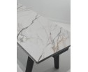 Купить Стол БЭТИС (BETIS) 180 цвет МРАМОР (MATTE GILDED WHITE SOLID CERAMIC) / Орех (WALNUT), ®DISAUR по цене 91900 в Екатеринбурге