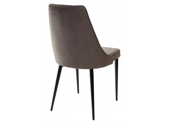 Стул NEPAL-P ГРАФИТ #14, велюр/ черный каркас в Ростове-на-Дону