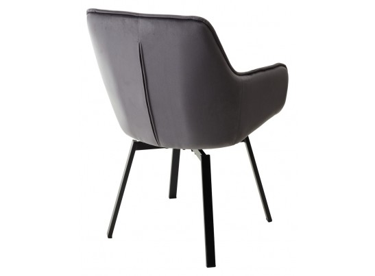 Стул MAVERICK 360 град. поворот. BLUVEL-14 GREY/ черный каркас, в Ростове-на-Дону