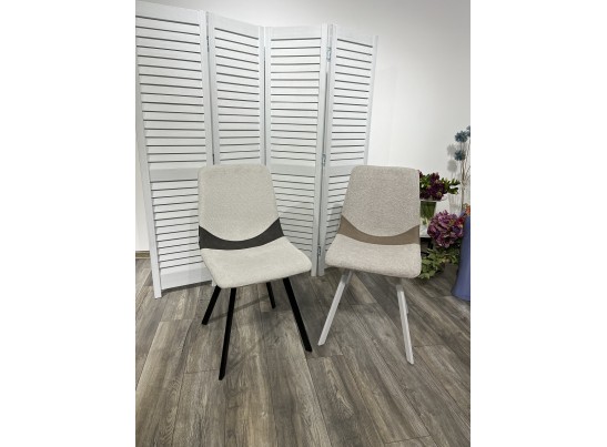 Стул ELLEN WZ2042-02 светло-бежевый фактурный велюр / RU-09 серо-бежевый / белый каркас в Ростове-на-Дону