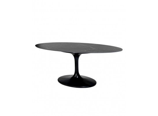 Стол AVOLA 180 MATT BLACK MARBLE SOLID CERAMIC / BLACK в Ростове-на-Дону