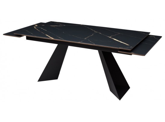 Стол Купер 160 ОБСИДИАН САТИНАТ, стекло / ЧЕРНЫЙ в Ростове-на-Дону