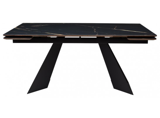 Стол Купер 160 ОБСИДИАН САТИНАТ, стекло / ЧЕРНЫЙ в Ростове-на-Дону