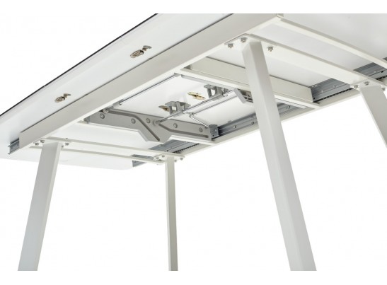 Стол ARUBA 160 GREY-WHITE/ WHITE глазурованное стекло в Ростове-на-Дону