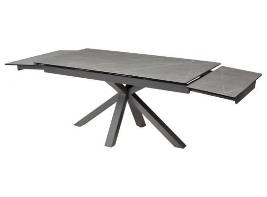 Стол ALTO 160 KL-136 Серый мрамор матовый, итальянская керамика/ GREY1 каркас в Ростове-на-Дону
