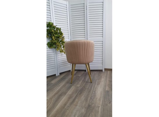 Стул МОНЕ ZIZI 605 Латте, велюр / Золотой каркас в Ростове-на-Дону