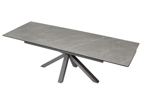 Стол ALTO 160 KL-136 Серый мрамор матовый, итальянская керамика/ GREY1 каркас в Ростове-на-Дону