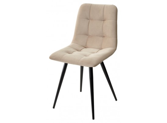 Стул CHILLI-Q бежевый #5, велюр / черный каркас, 4 шт/ 1 к, в Ростове-на-Дону