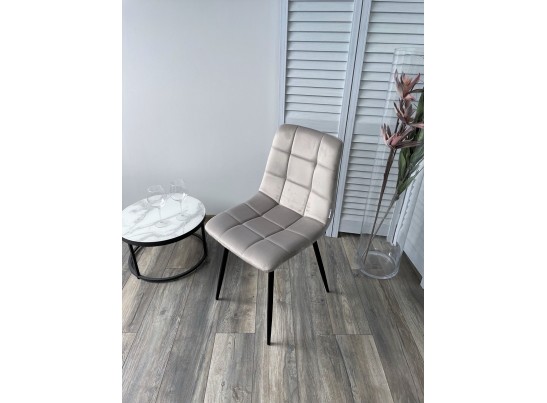 Стул CHILLI G062-37 серый шелк, велюр / черный каркас в Ростове-на-Дону