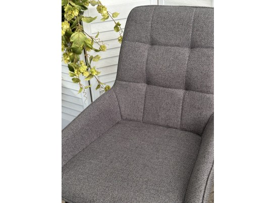 Стул CARACAS Barrel-97 Антрацит, ткань / черный каркас Товарный знак DISAUR в Ростове-на-Дону