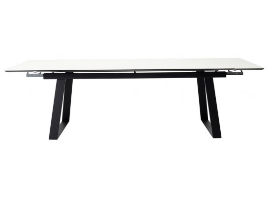 Стол Франк 200 Белый мрамор, керамика / черный каркас в Ростове-на-Дону