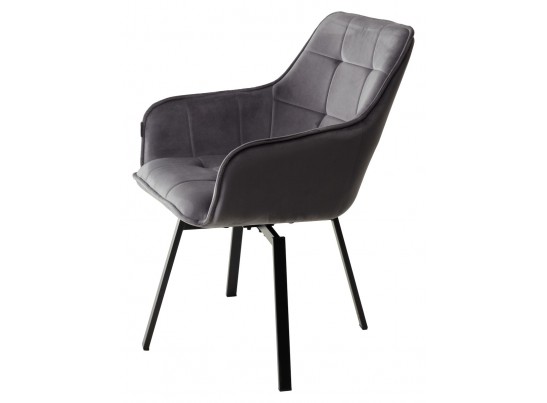 Стул MAVERICK 360 град. поворот. BLUVEL-14 GREY/ черный каркас, в Ростове-на-Дону