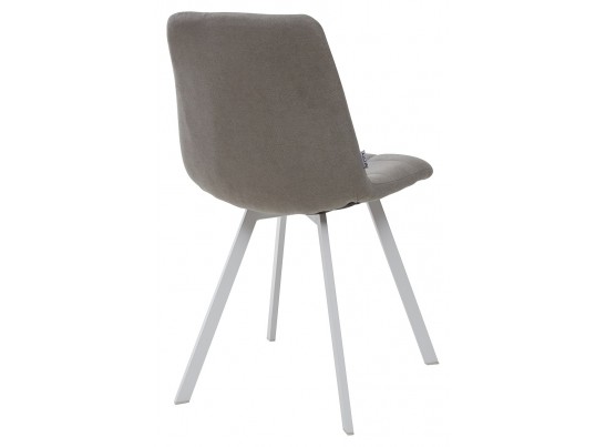 Стул CHILLI SQUARE UF860-08B серый, ткань / белый каркас в Ростове-на-Дону