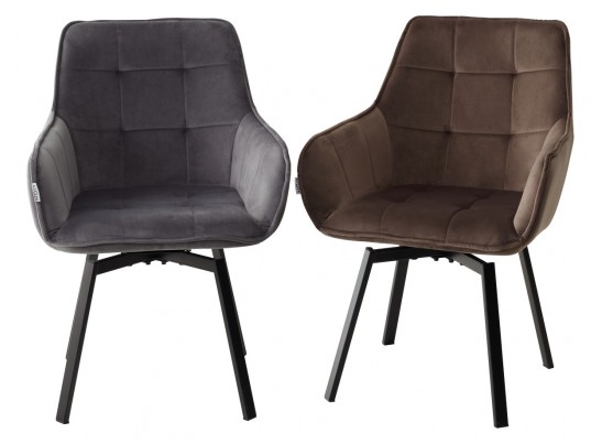 Стул MAVERICK 360 град. поворот. BLUVEL-14 GREY/ черный каркас, в Ростове-на-Дону