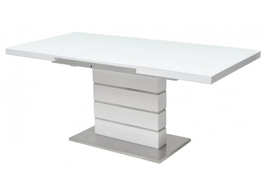 Стол QUADRO 140 WHITE GLASS белый глянец в Ростове-на-Дону