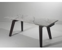 Купить Стол БЭТИС (BETIS) 180 цвет МРАМОР (MATTE GILDED WHITE SOLID CERAMIC) / Орех (WALNUT), ®DISAUR по цене 91900 в Екатеринбурге