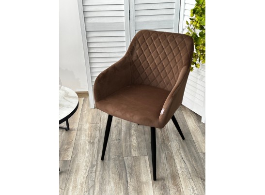 Стул BRANDY 505-11 Кофе, велюр "беспальчиковый" / черный каркас, в Ростове-на-Дону