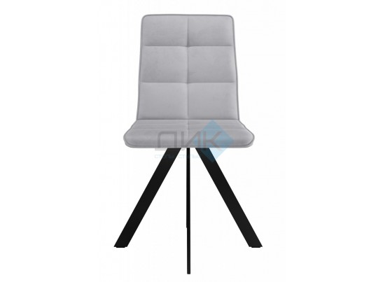 Стул BRONX, 360 град. поворот. B22 Серый, велюр / черный каркас, в Ростове-на-Дону