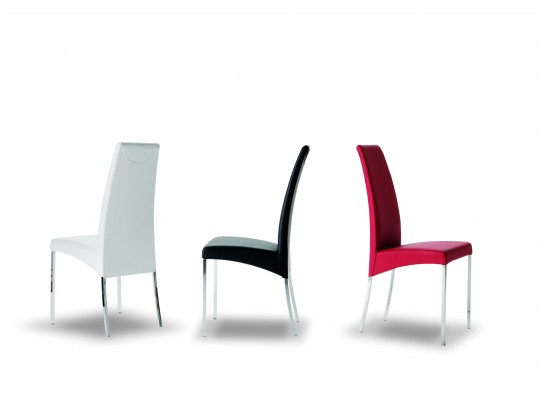 Стул AIDA 04.01 (G093 хром/ TR505 белый, экокожа) в Ростове-на-Дону