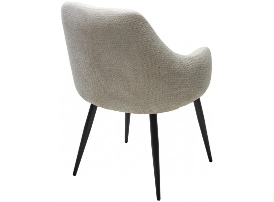 Стул STAMEN ткань DAVIS RETRO BLISS 02 светло-бежевый / черный каркас, ®DISAUR в Ростове-на-Дону